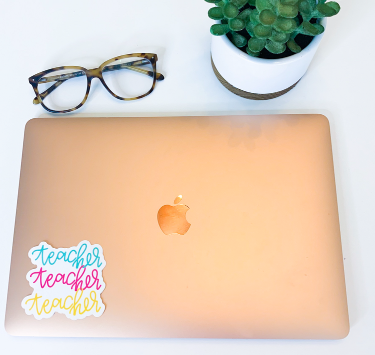 Teacher Teacher Teacher Sticker