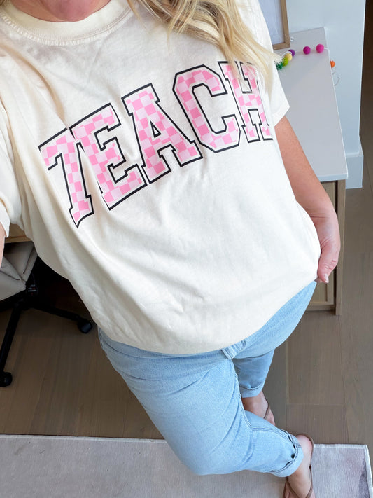 Varsity // Pink Checkered Collection