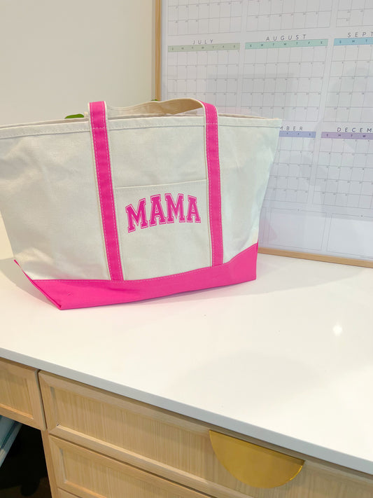 Mama // Varsity Tote