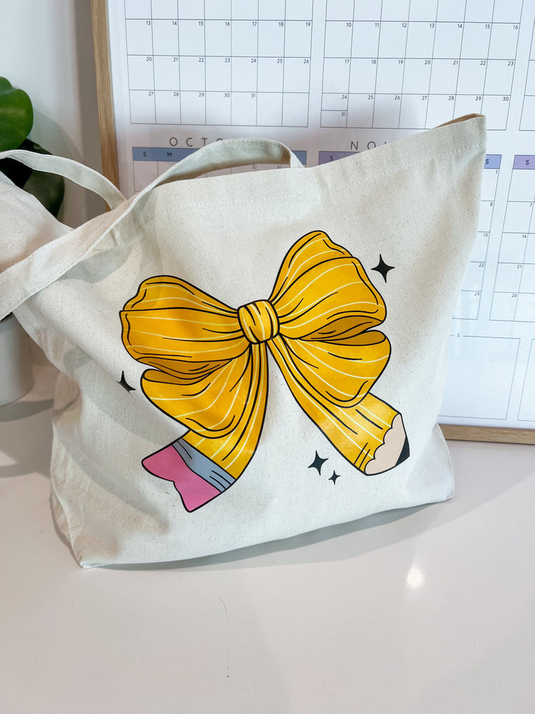Pencil Bow Tote