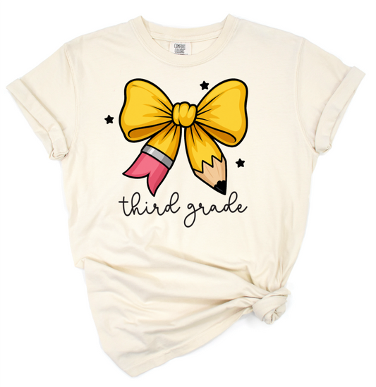 Third Grade Pencil Bow // Collection