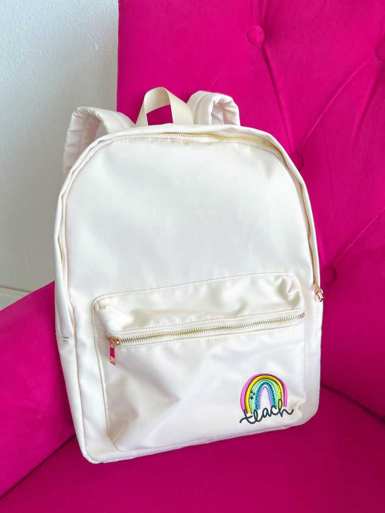 Teach Rainbow Backpack