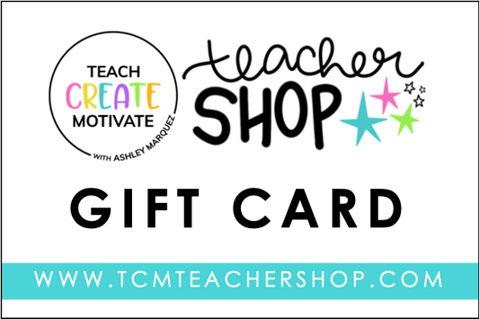 TCM Teacher Shop Gift Card